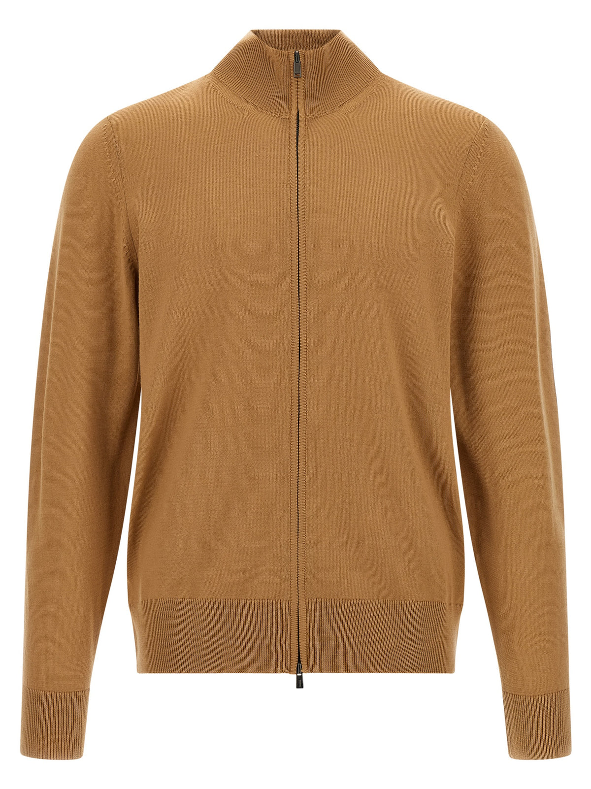 Brown Virgin Wool Cardigan