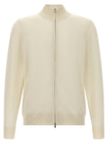 White Virgin Wool Cardigan