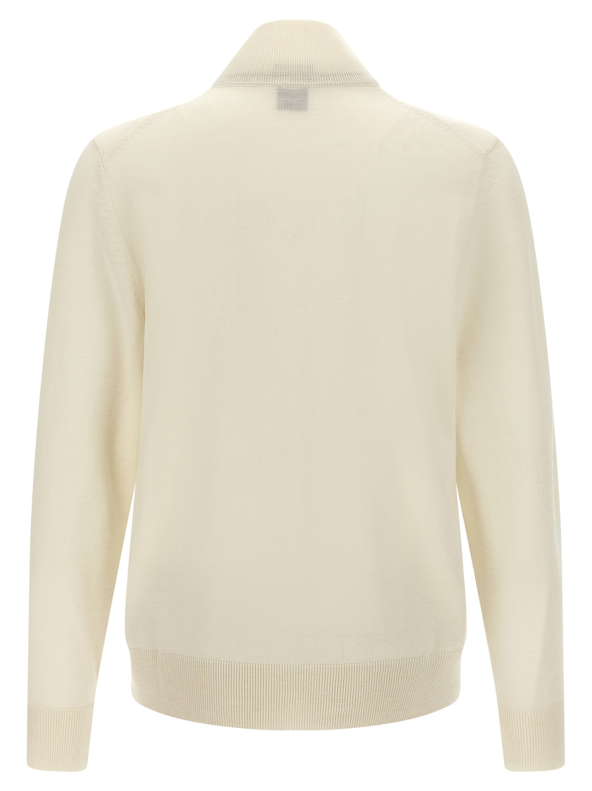 White Virgin Wool Cardigan
