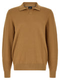 Brown Cotton Polo Shirt