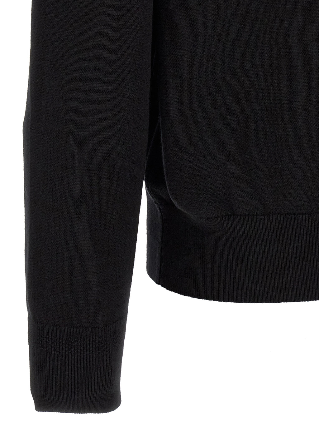 Black Cotton Cardigan
