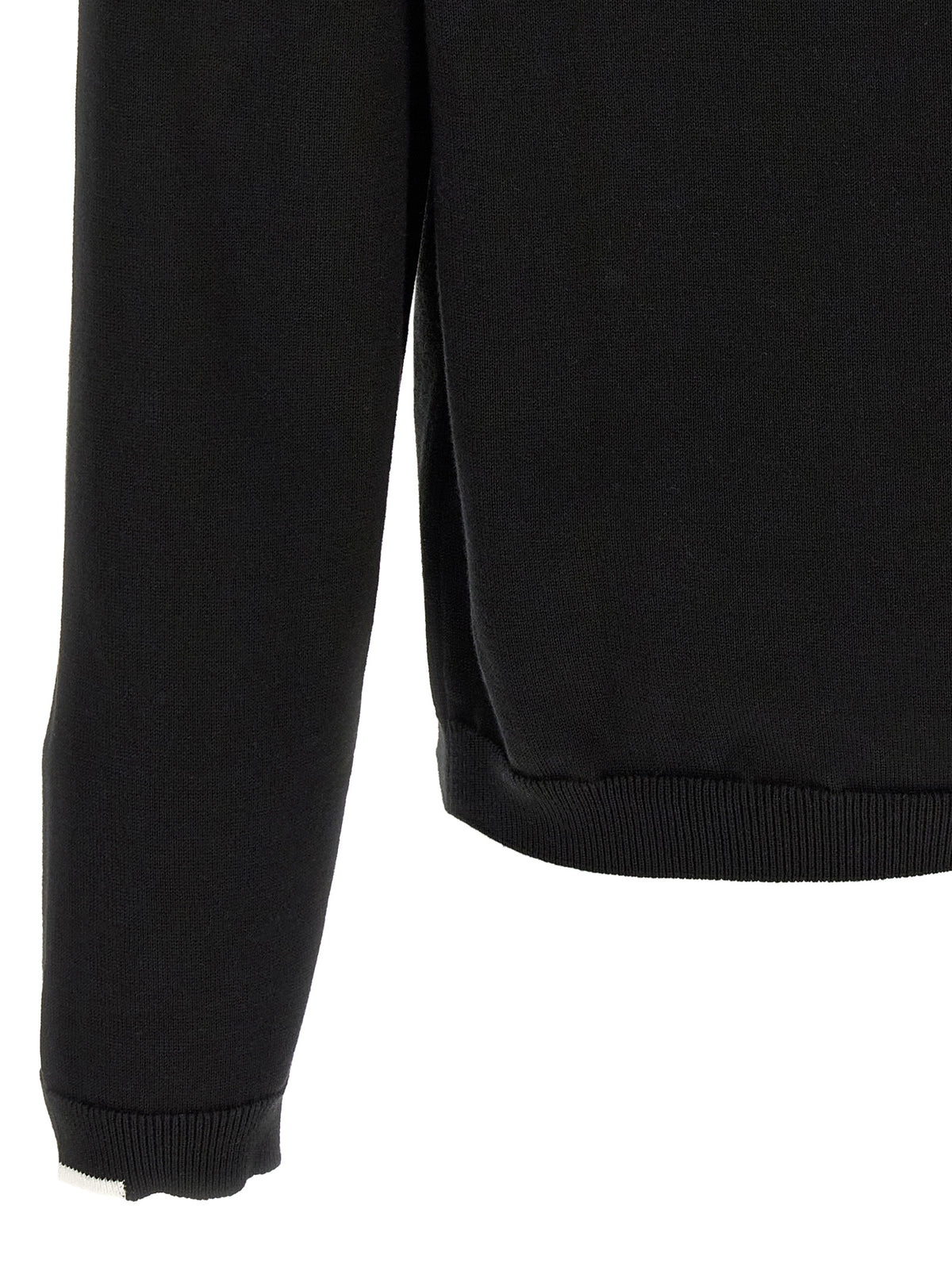 Black Cotton Cardigan