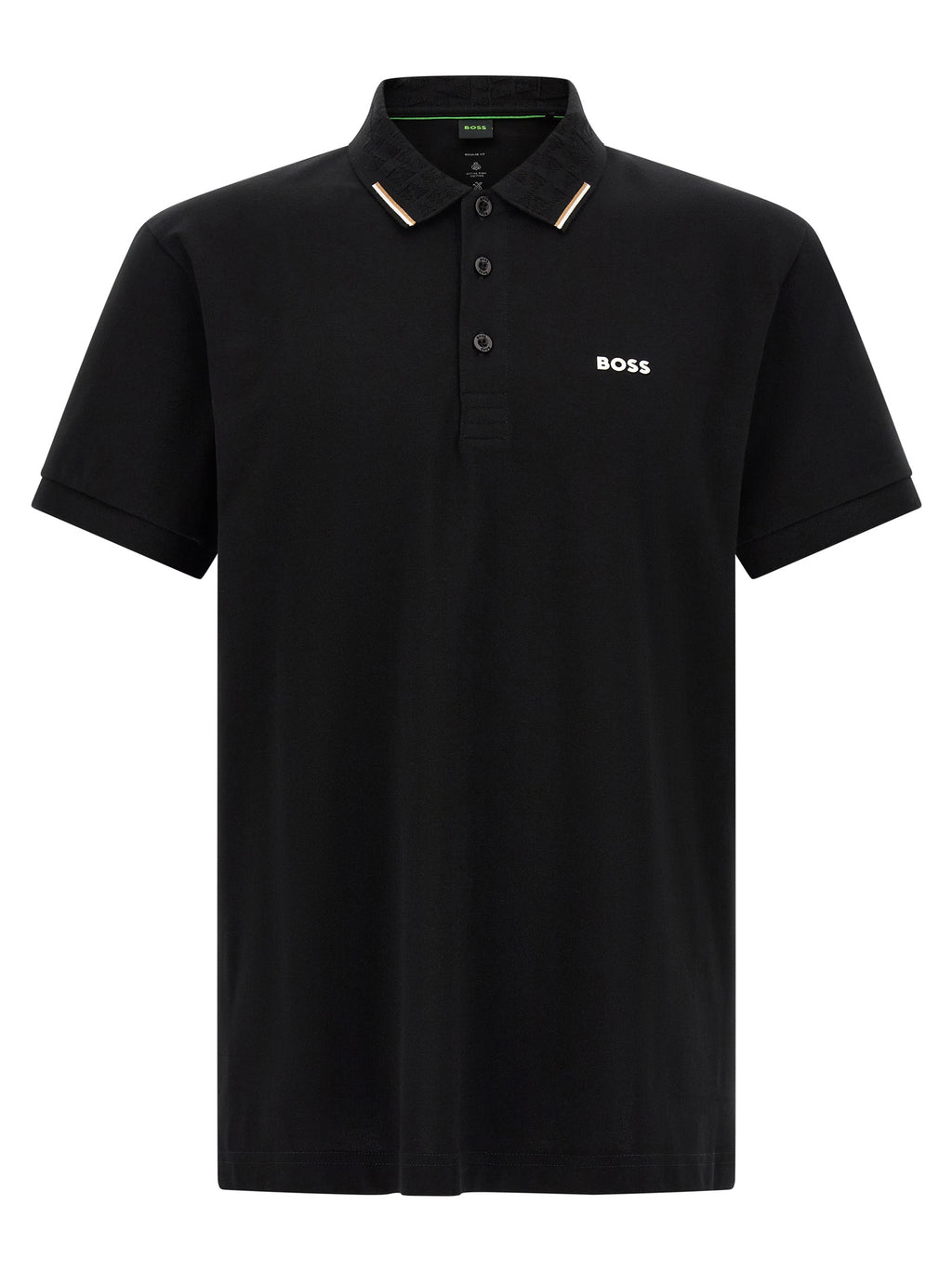 Black Cotton Polo Shirt