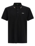 Black Cotton Polo Shirt