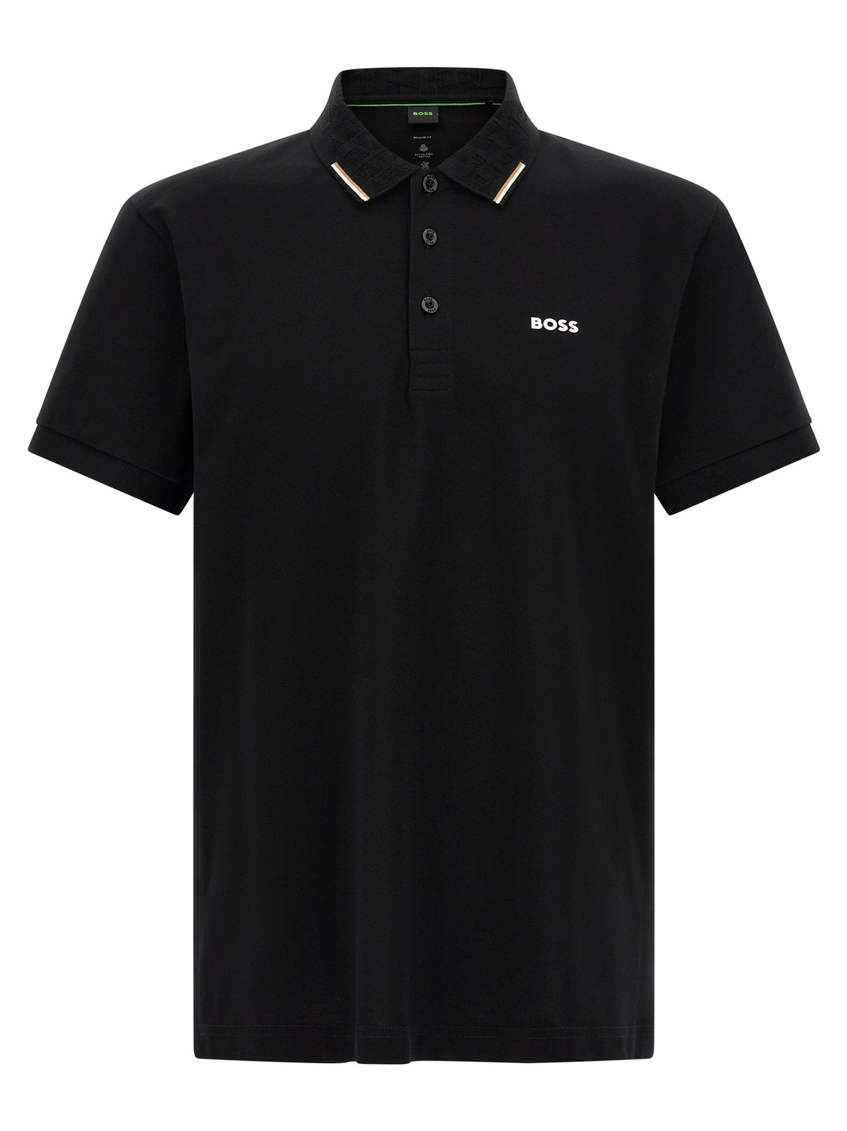 Black Cotton Polo Shirt