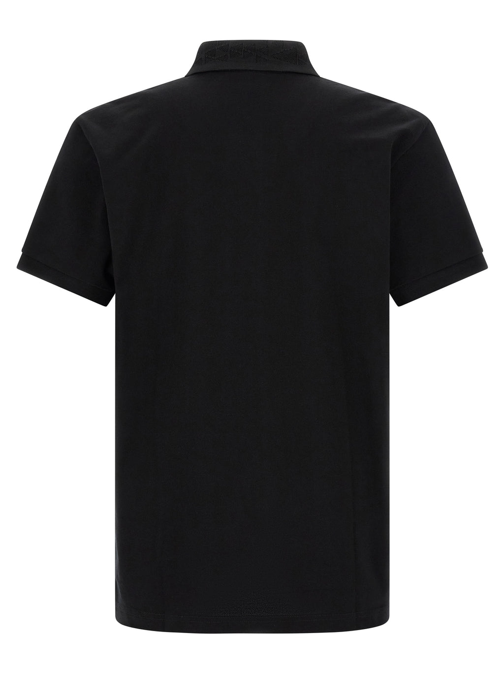 Black Cotton Polo Shirt