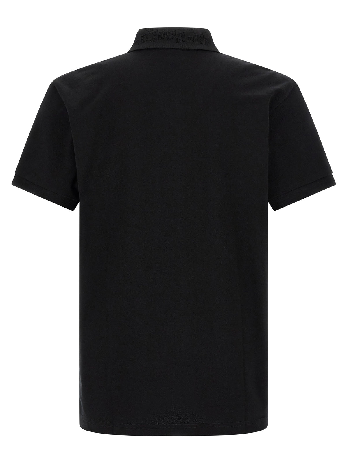 Black Cotton Polo Shirt
