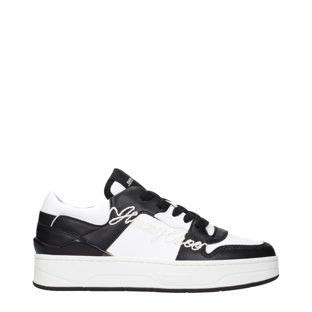 Black Leather Low Top Sneakers