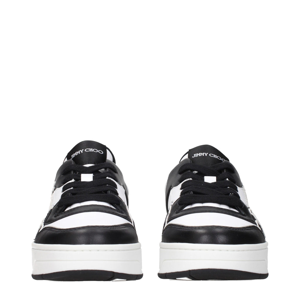 Black Leather Low Top Sneakers