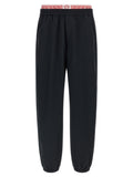 Black Polyamide Joggers (Workout Pants)