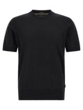 Black Virgin Wool T-Shirt
