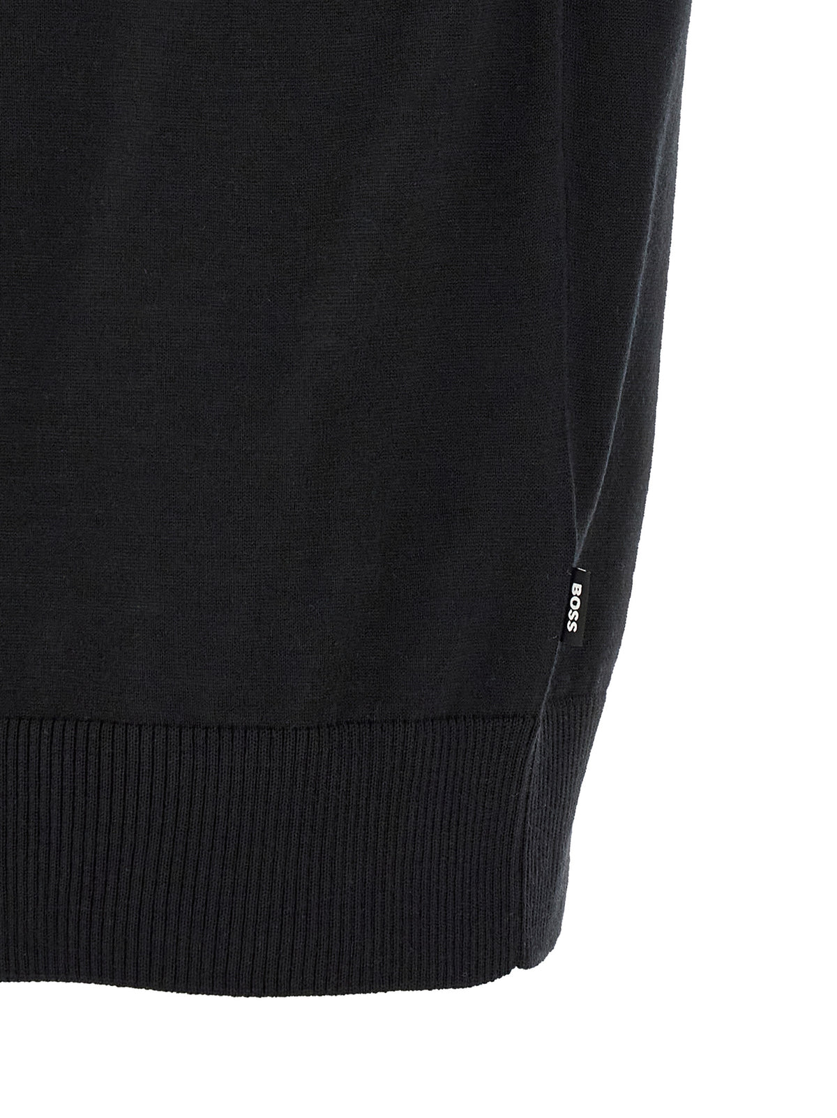 Black Virgin Wool T-Shirt