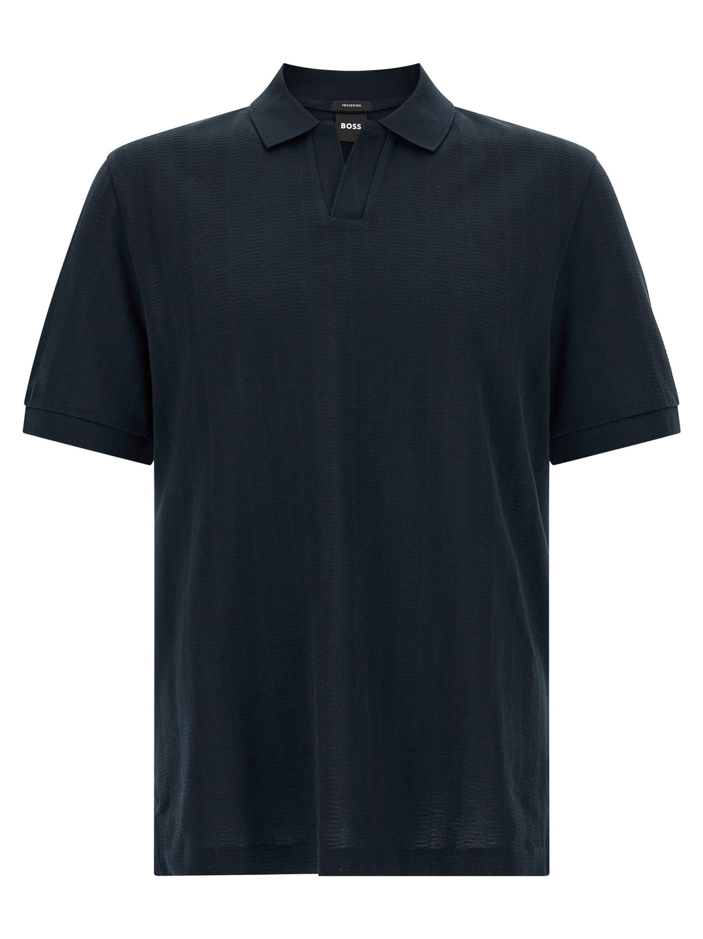 Blue Cotton Polo Shirt