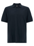 Blue Cotton Polo Shirt