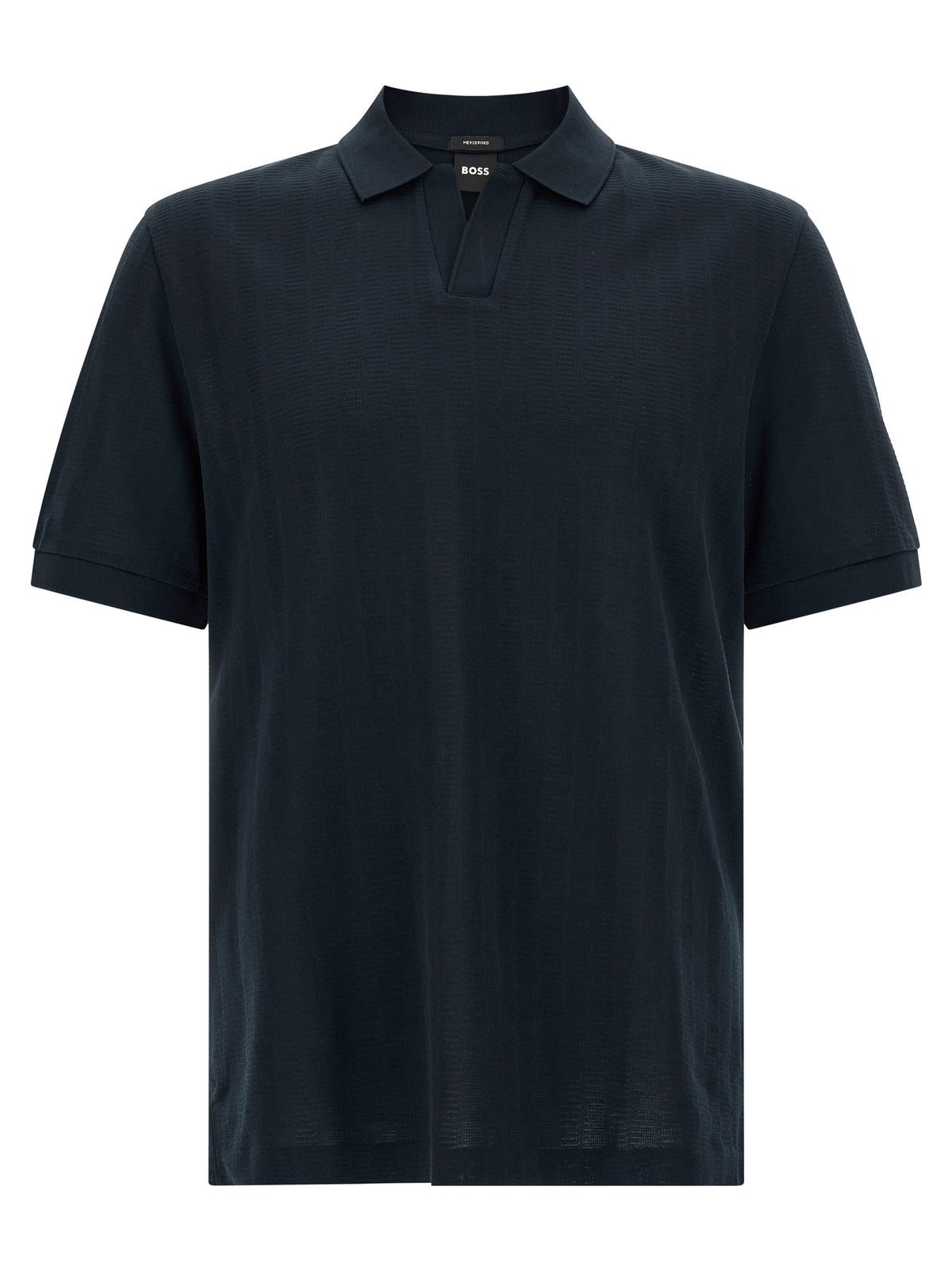 Blue Cotton Polo Shirt