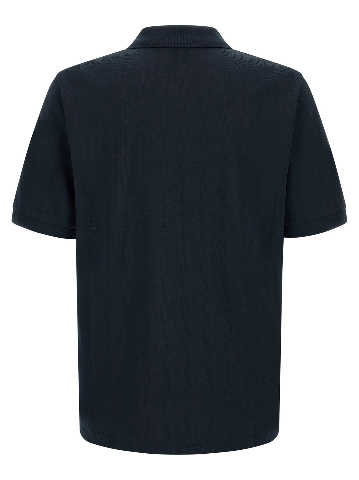 Blue Cotton Polo Shirt