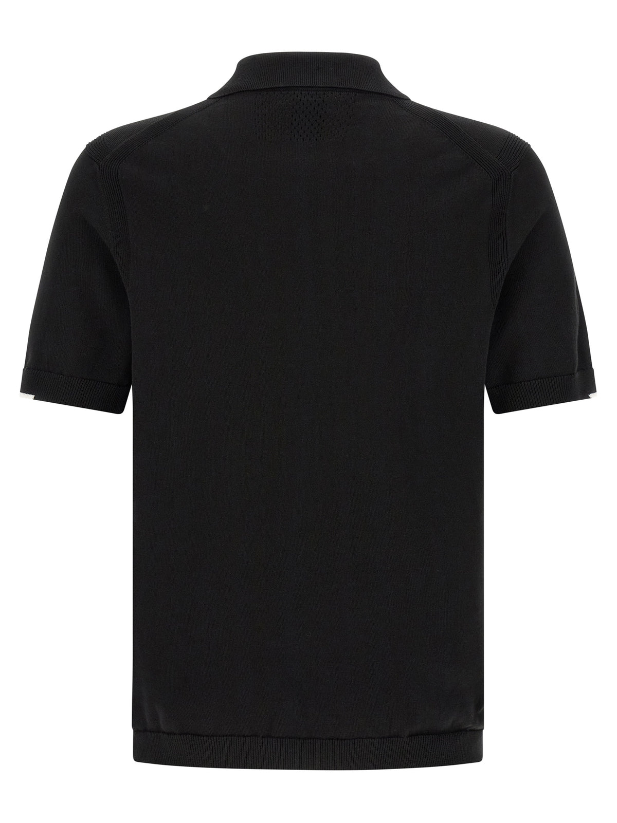 Black Cotton Polo Shirt