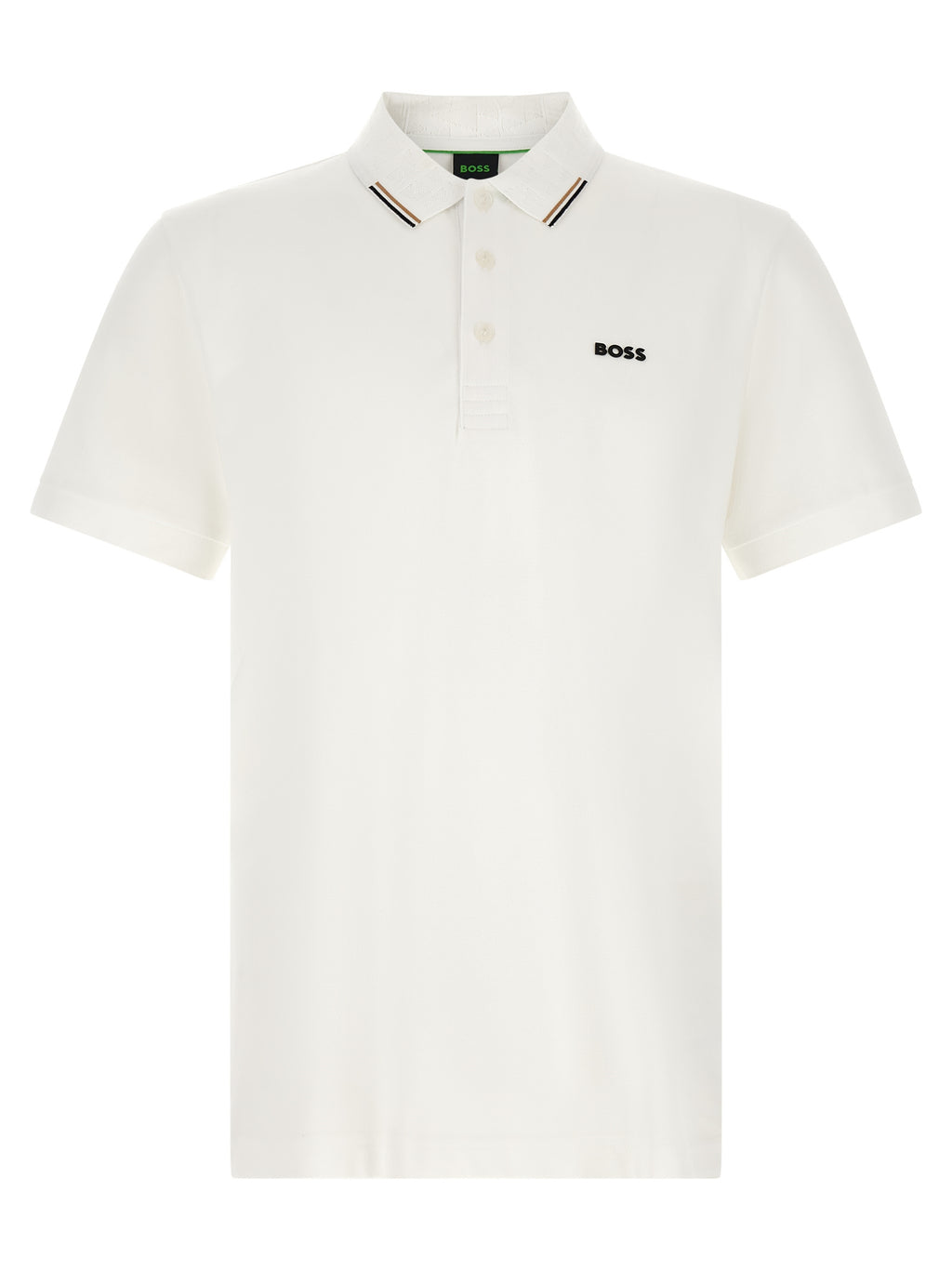 White Cotton Polo Shirt