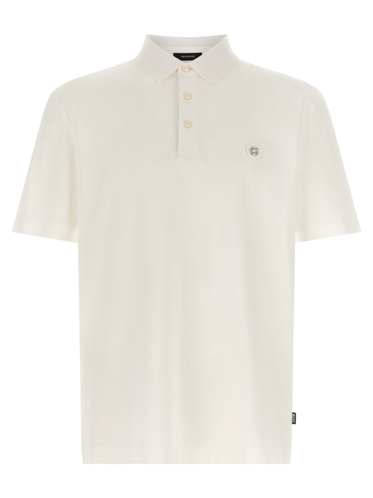 White Cotton Polo Shirt