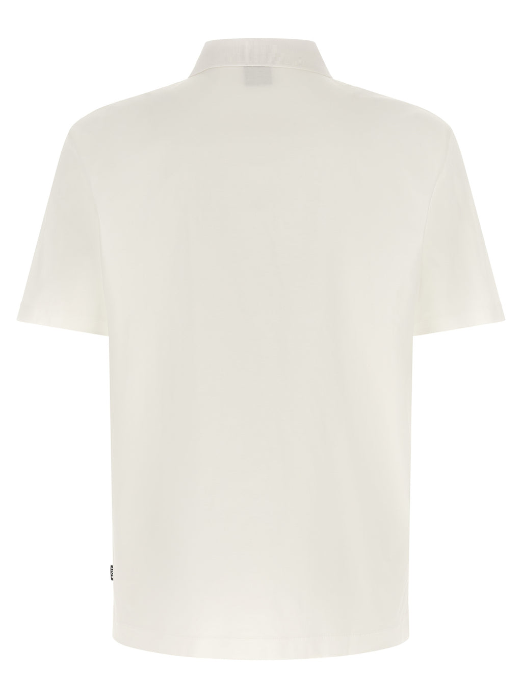 White Cotton Polo Shirt