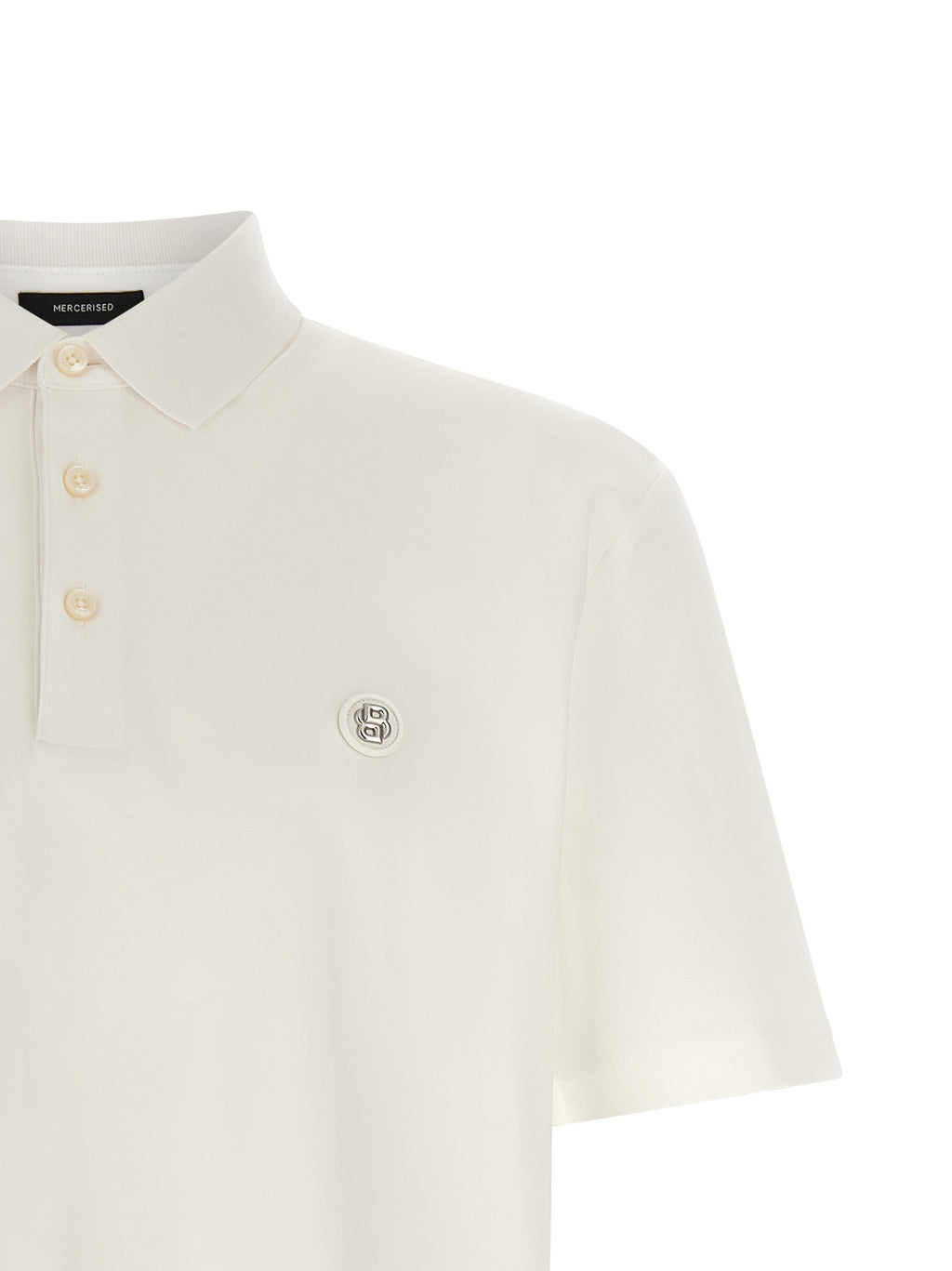 White Cotton Polo Shirt