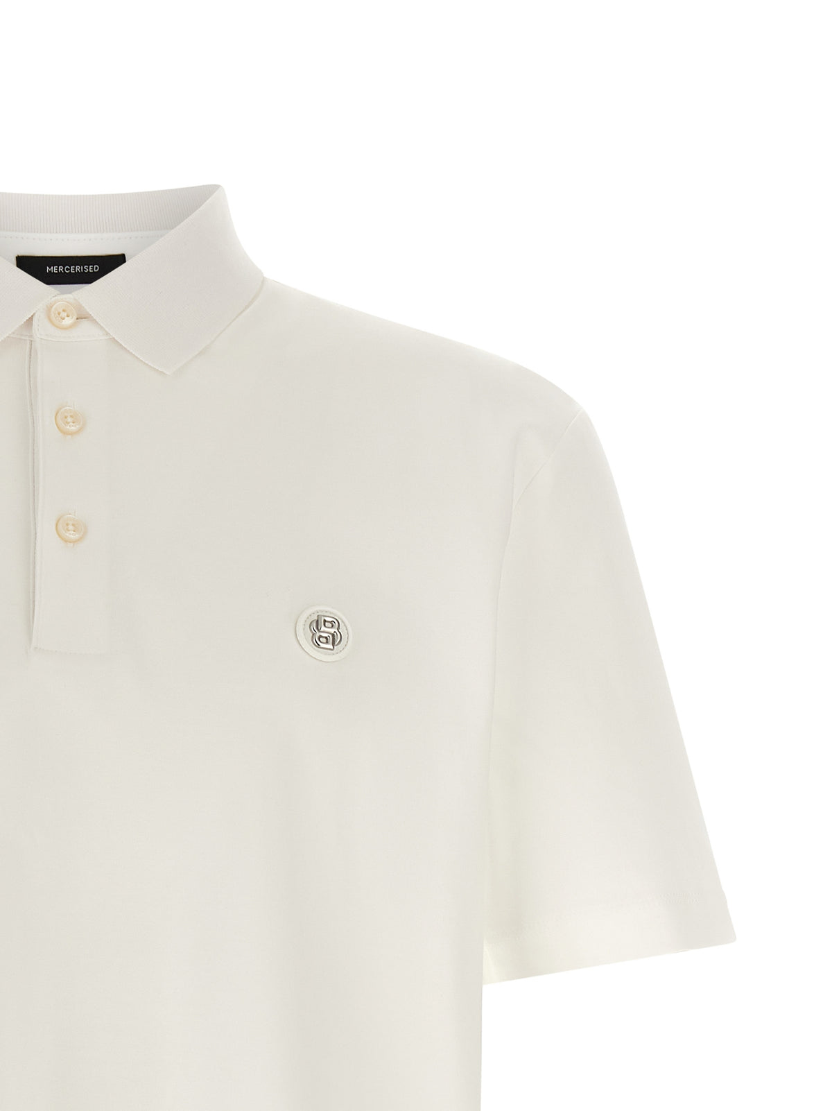 White Cotton Polo Shirt