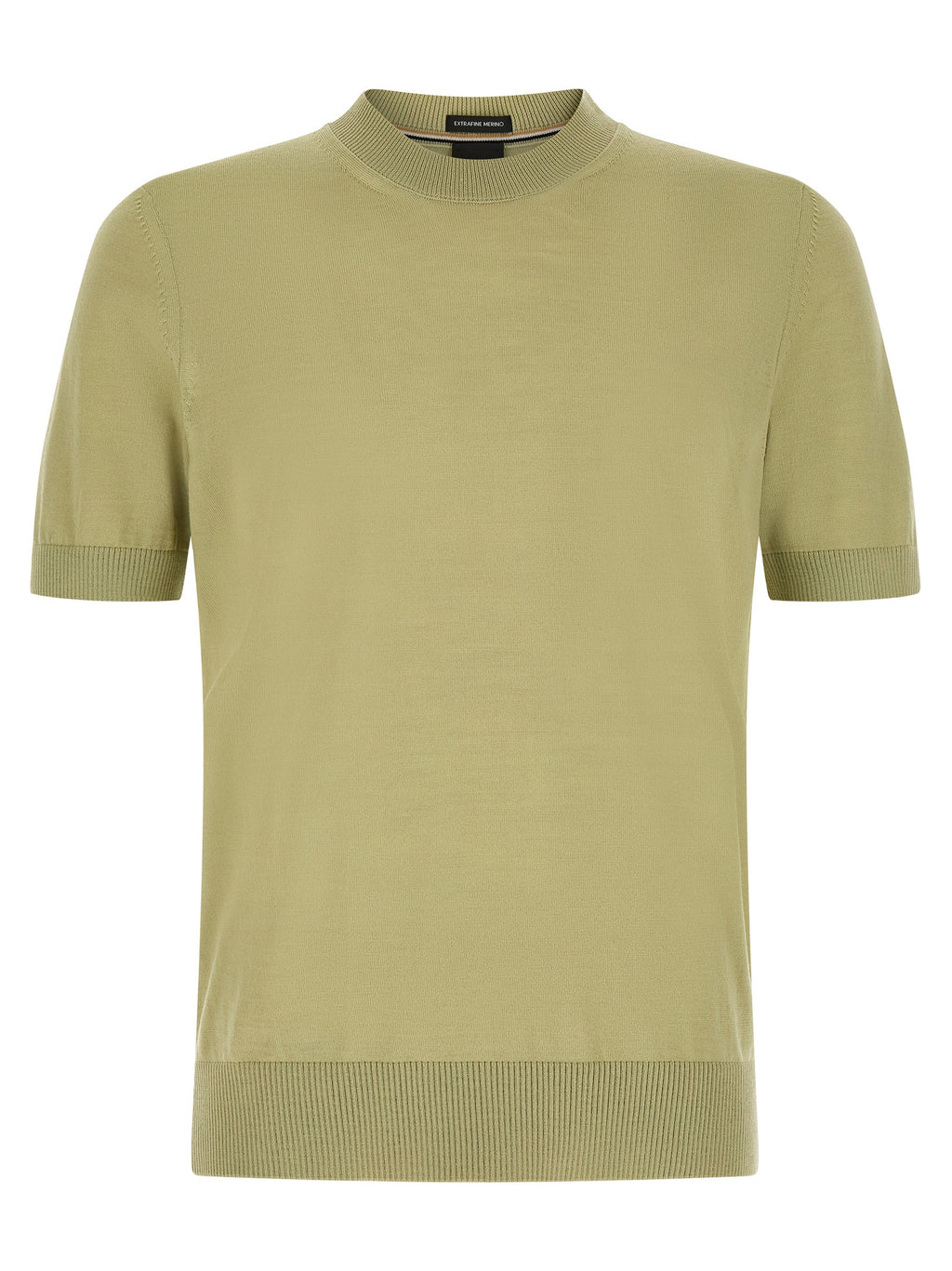 Bicolor Virgin Wool T-Shirt