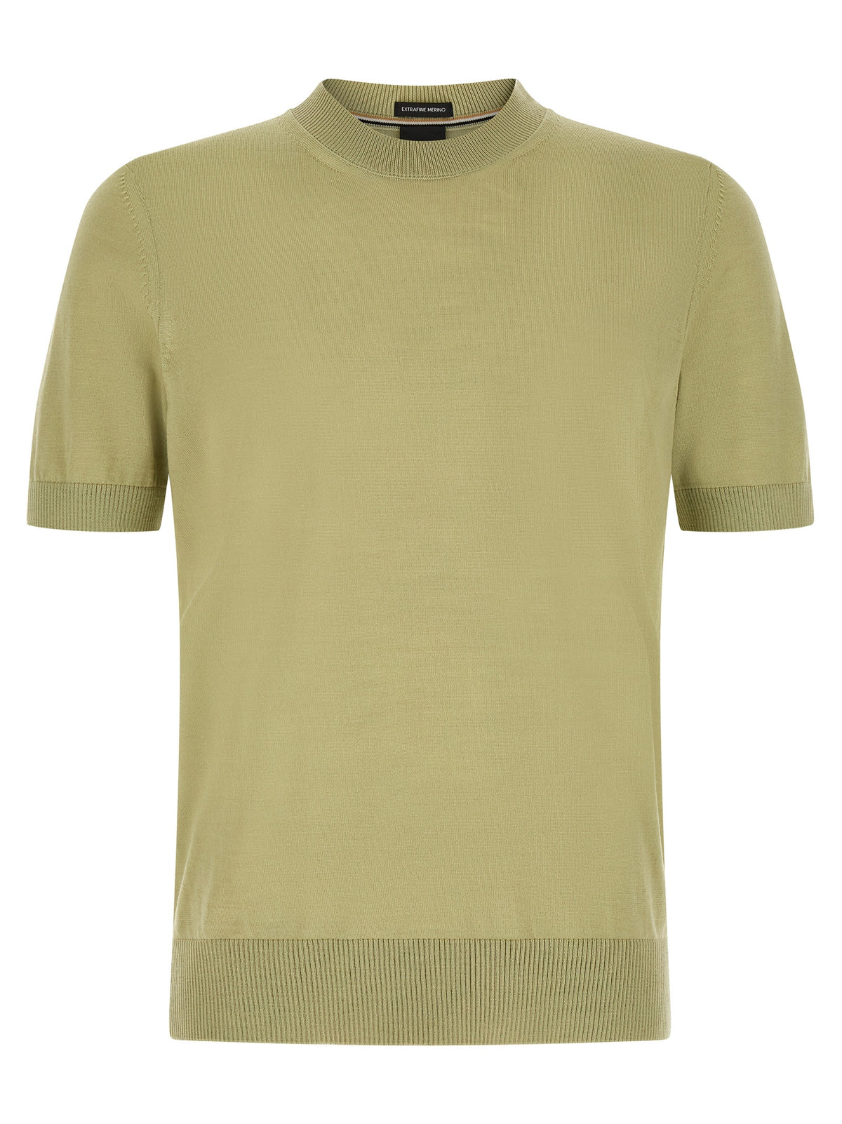 Bicolor Virgin Wool T-Shirt