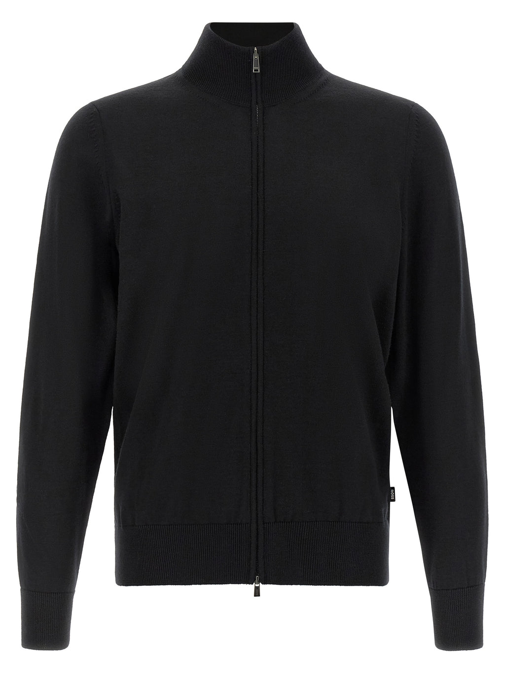 Black Virgin Wool Cardigan