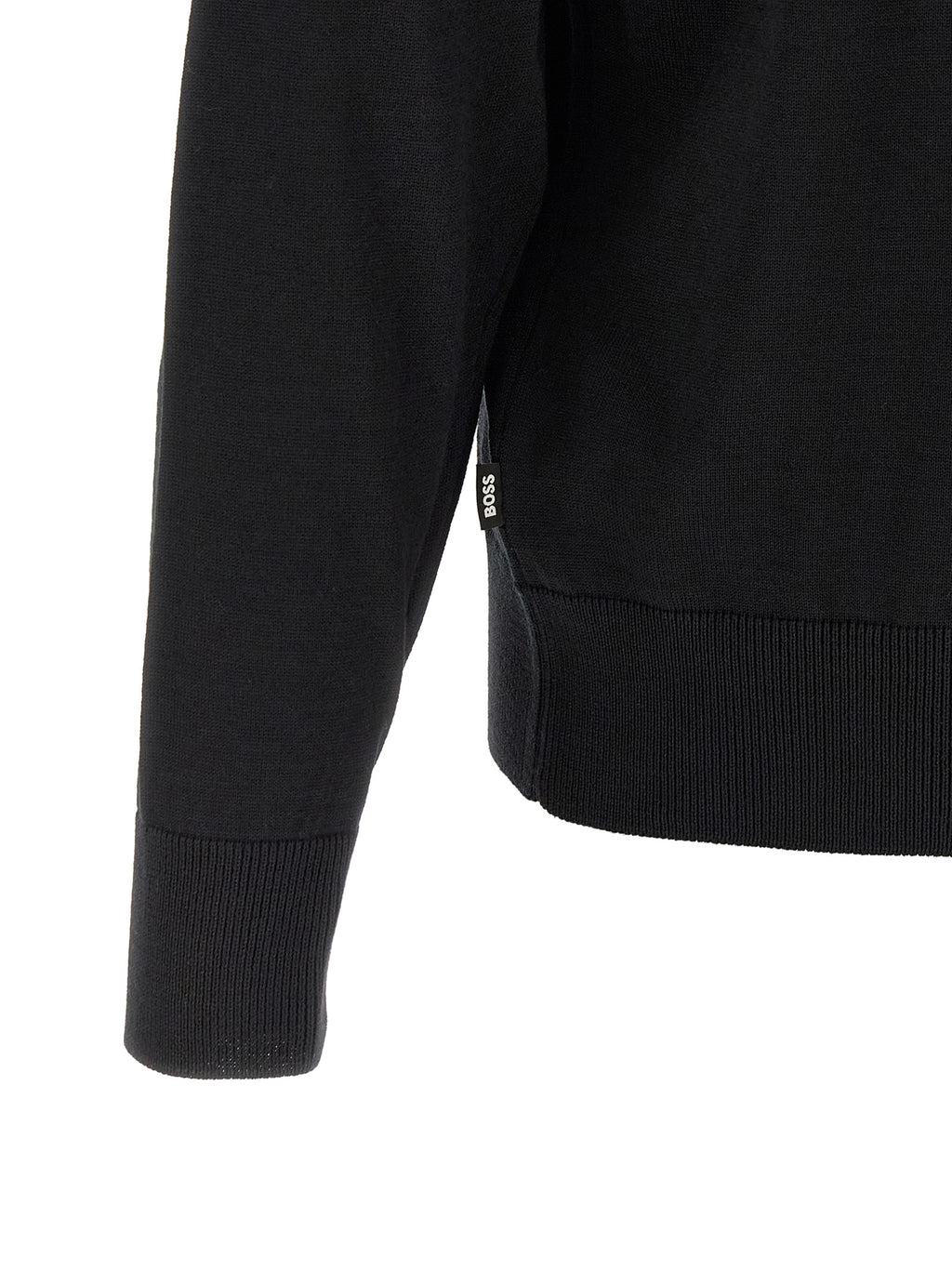 Black Virgin Wool Cardigan