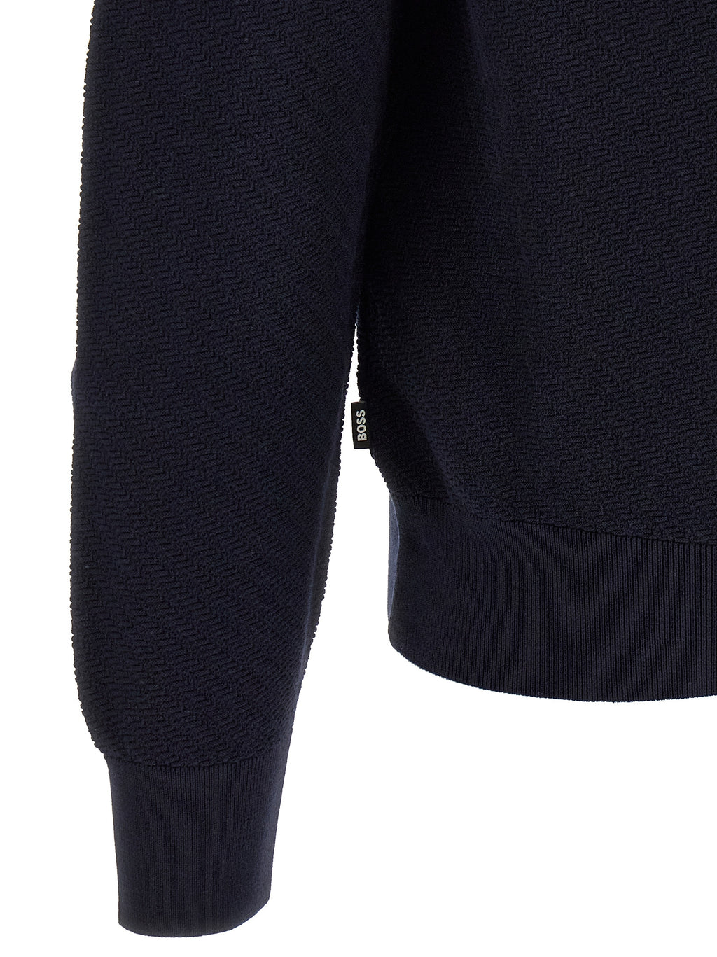 Blue Cotton Polo Shirt