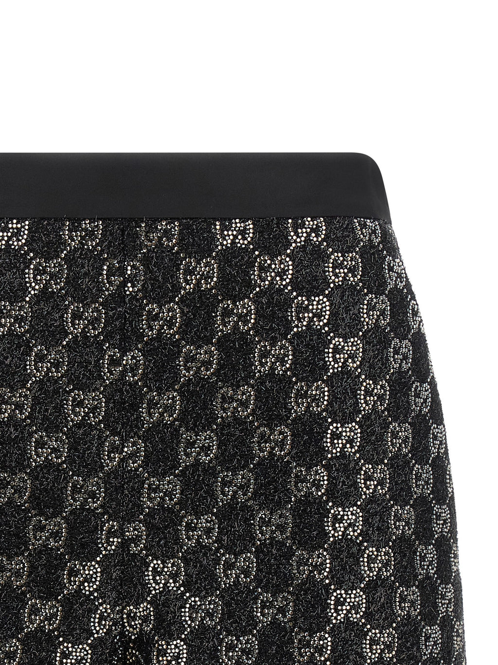 Black Viscose Bermuda Shorts