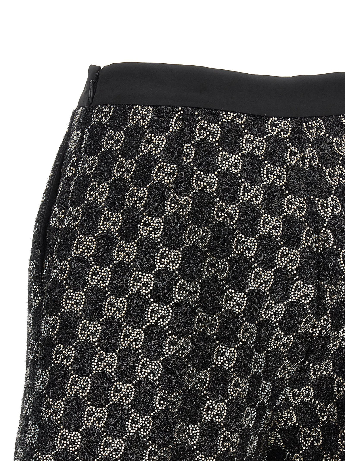 Black Viscose Bermuda Shorts