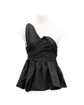 Black Women Polyester Top