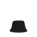 Black Fabric Bucket Hat