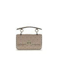 Beige Calf Leather Bos Taurus Handbag