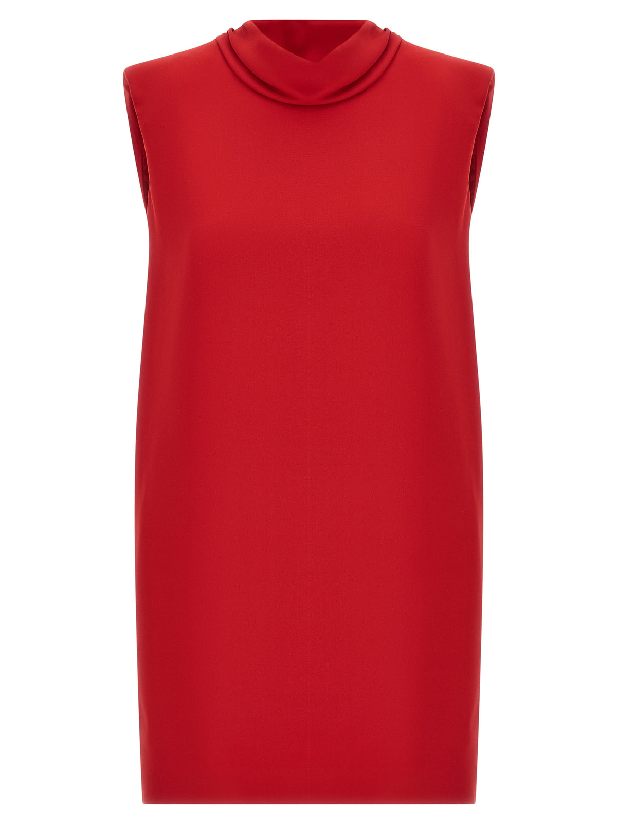 Red Silk Short Dress