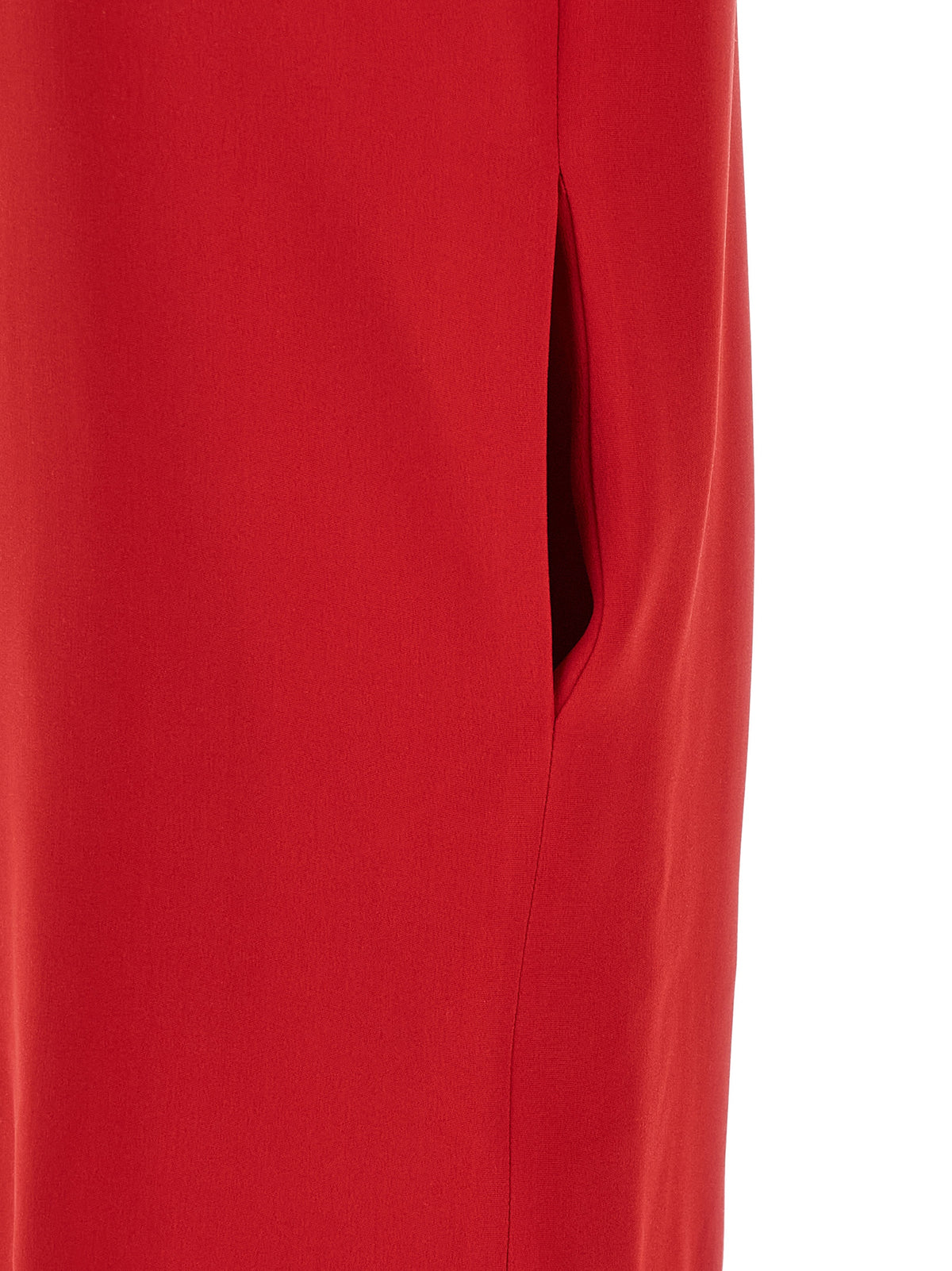 Red Silk Short Dress