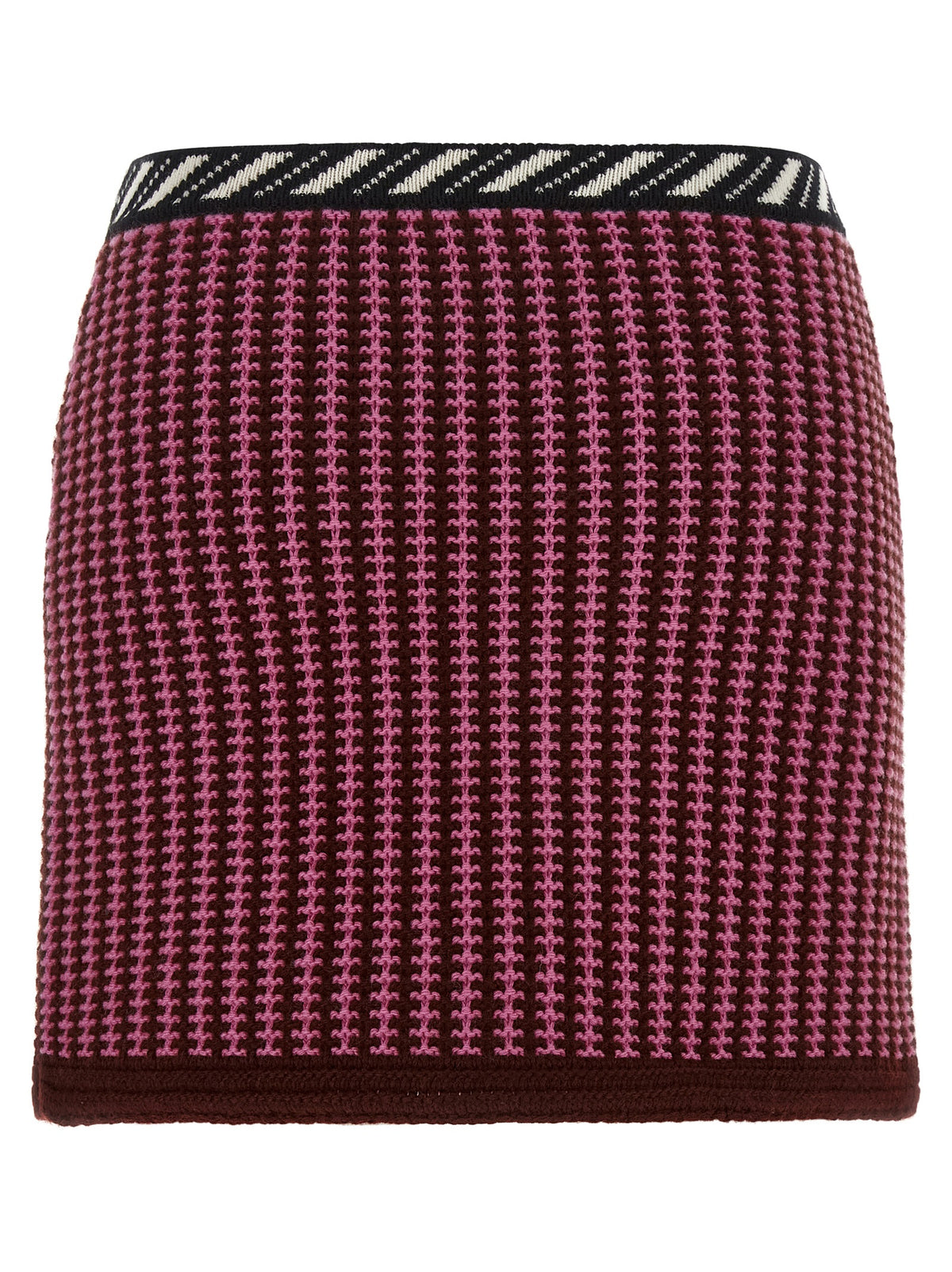 Multicolor Virgin Wool Long Skirt