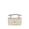 Beige Calf Leather Bos Taurus Handbag