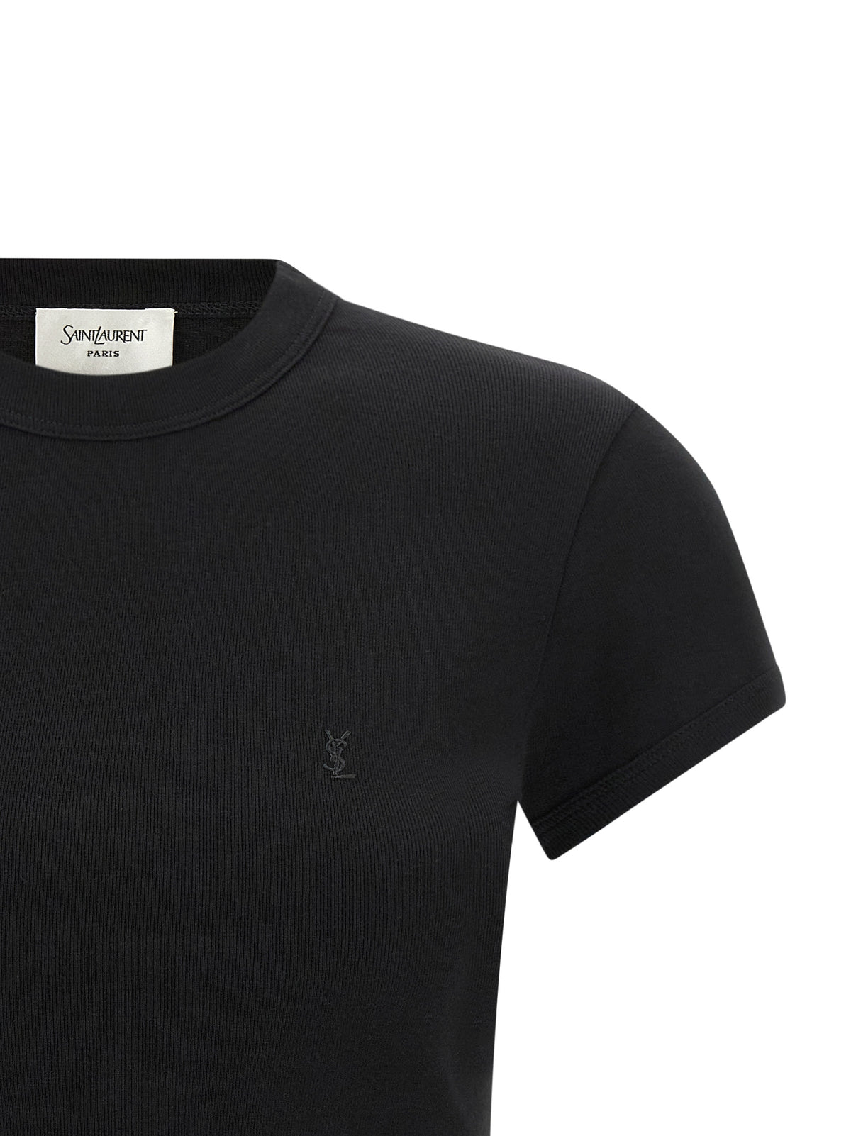 Black Cotton T-Shirt