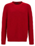 Red Virgin Wool Cardigan