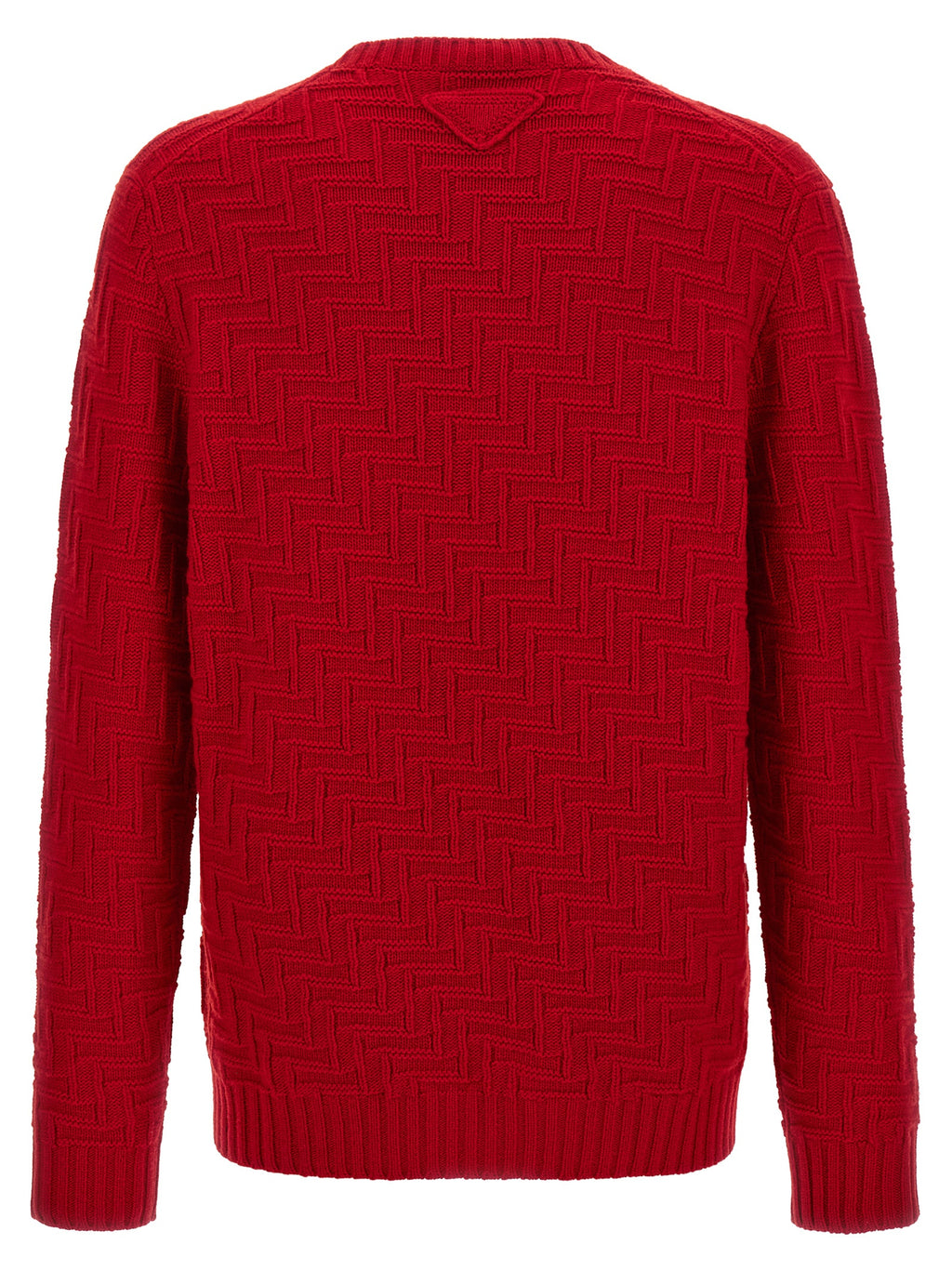 Red Virgin Wool Cardigan