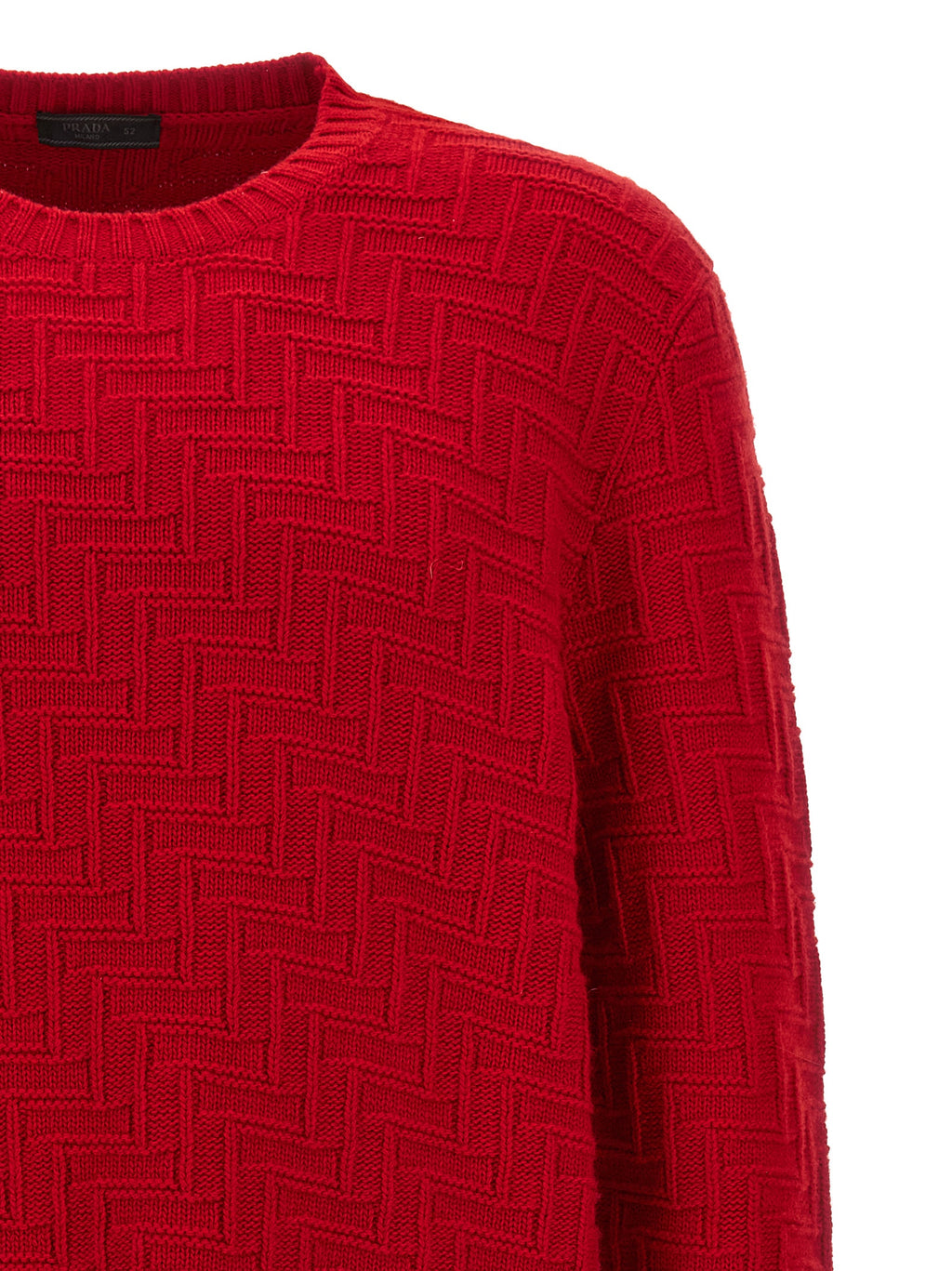 Red Virgin Wool Cardigan