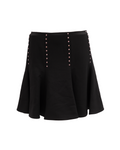 Mini Black Skirt with Gold Details
