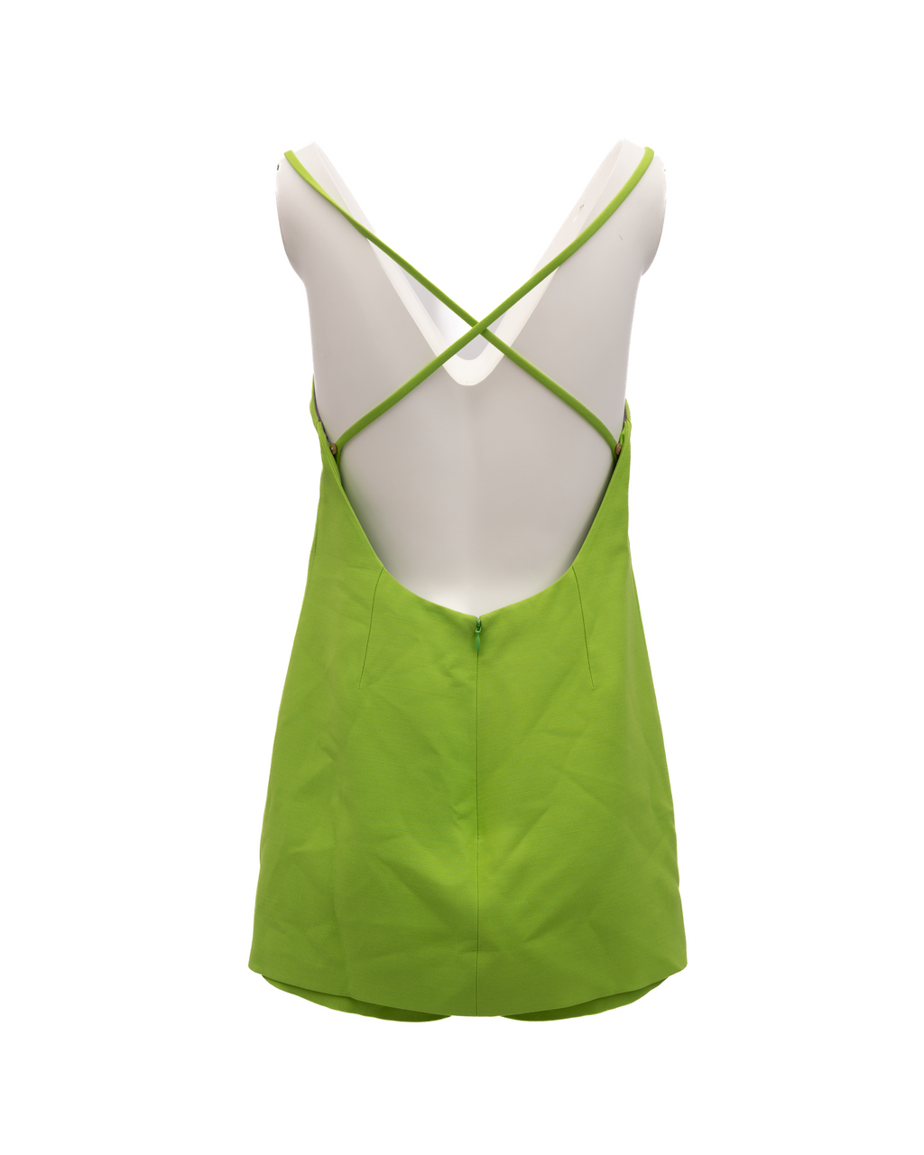 Neon Green Open Back Dress