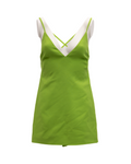 Neon Green Open Back Dress