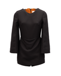 Black Mini Dress with Flared Sleeves