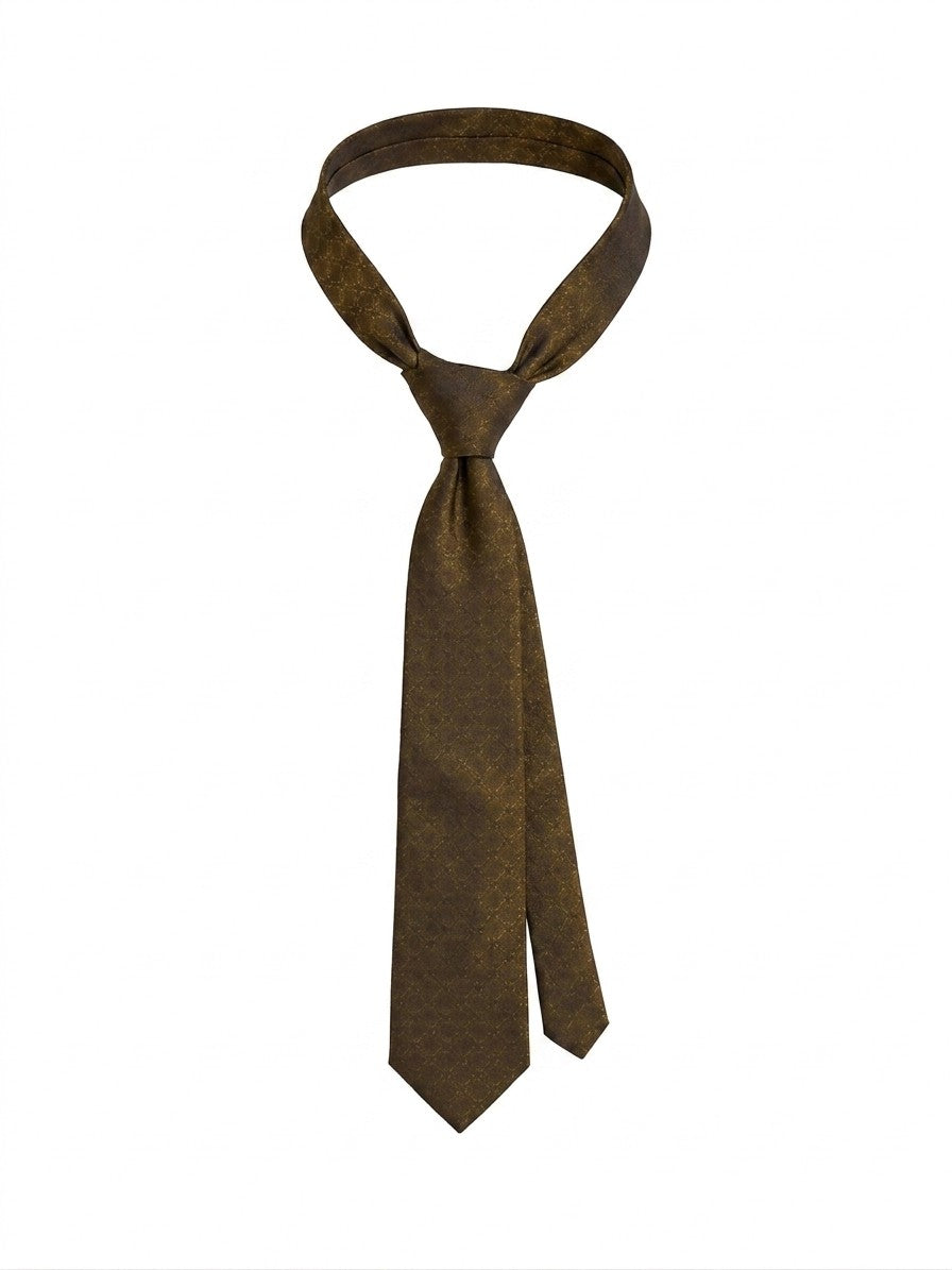 Brown Silk Tie