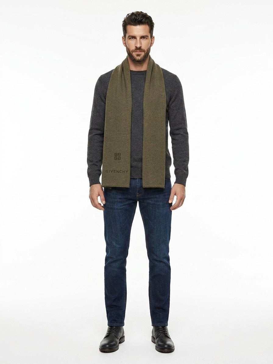 Bicolor Cashmere Scarf